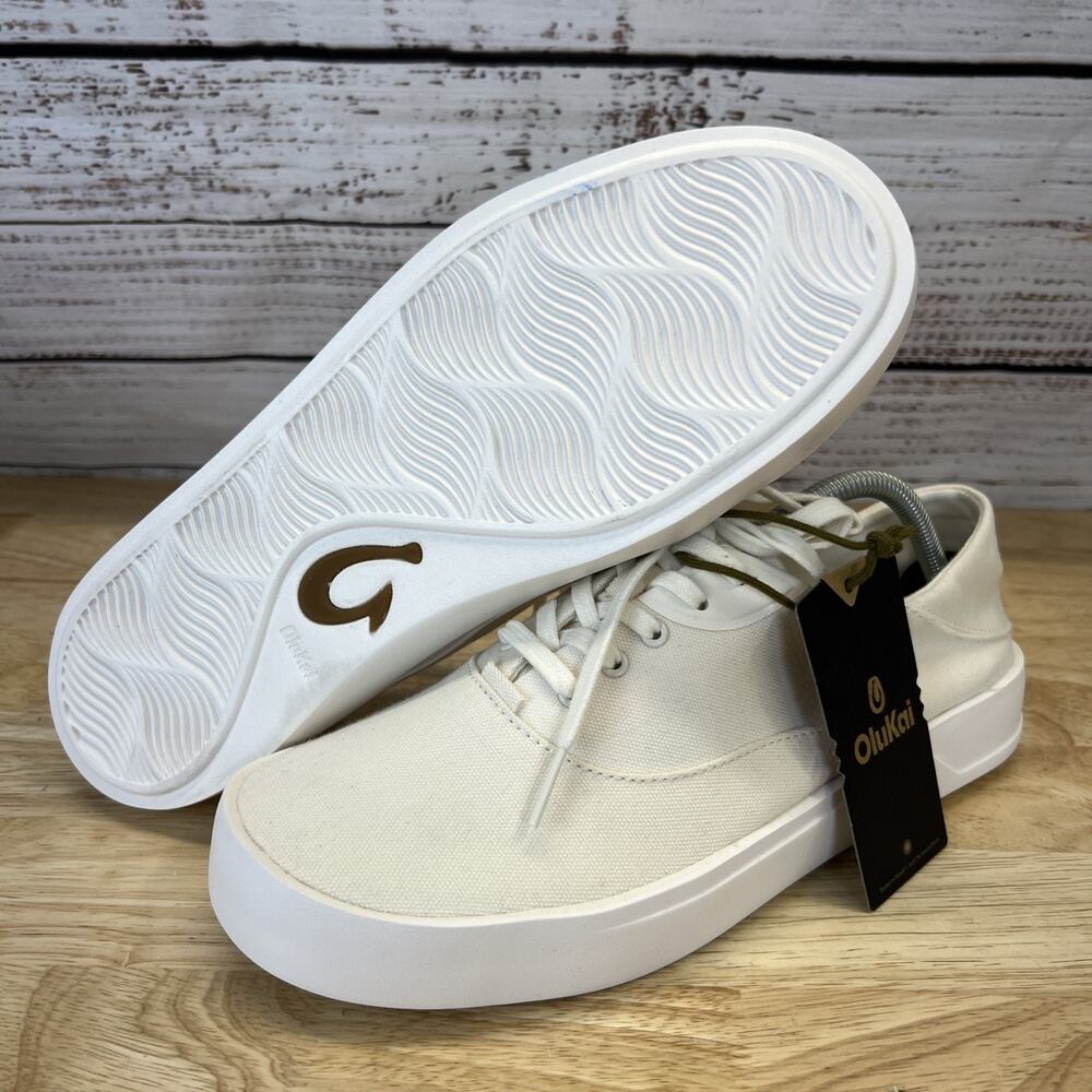 Olukai Tradewind Canvas Casual Sneakers Shoes Off White Men’s Size 9
